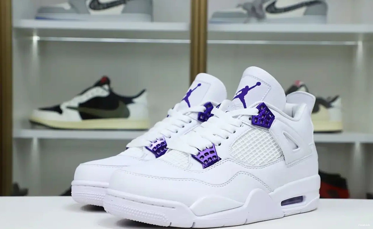 4 AIR PURPLE JORDAN METALLIC 0531